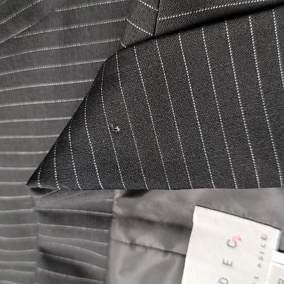 Adec2 Black and White Pinstripe Suit Jacket - Picture 7 of 7